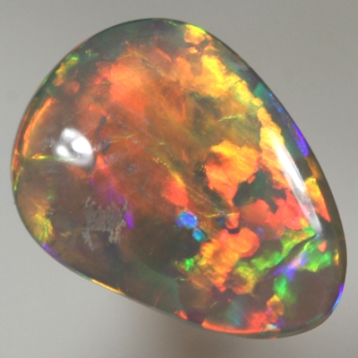 SOLID SEMI BLACK OPAL  Very bright rolling flashes. Crisp cherry red. SEE VIDEO